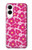 S4097 Pink Floral Seamless Pattern Design Hülle Schutzhülle Taschen für Samsung Galaxy S25 Edge