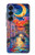 S4083 Colorful Painting Moonlit Venice City Hülle Schutzhülle Taschen für Samsung Galaxy S25