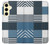 S4082 Modern Geometric Patchwork Pattern Hülle Schutzhülle Taschen für Samsung Galaxy S24 FE