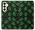 S4087 Cute Green Ghost Cartoon Pattern Hülle Schutzhülle Taschen für Samsung Galaxy S24 FE