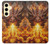 S4090 Epic Fire Dragon Fantasy Illustration Hülle Schutzhülle Taschen für Samsung Galaxy S24 FE