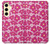 S4097 Pink Floral Seamless Pattern Design Hülle Schutzhülle Taschen für Samsung Galaxy S24 FE
