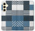 S4082 Modern Geometric Patchwork Pattern Hülle Schutzhülle Taschen für Samsung Galaxy S24