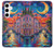 S4083 Colorful Painting Moonlit Venice City Hülle Schutzhülle Taschen für Samsung Galaxy S24 Plus