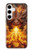 S4090 Epic Fire Dragon Fantasy Illustration Hülle Schutzhülle Taschen für Samsung Galaxy S24 Plus