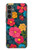 S4105 Vibrant Colorful Floral Pattern Hülle Schutzhülle Taschen für Samsung Galaxy S23 FE