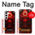 S4099 Mystic Red Demon Illustration Hülle Schutzhülle Taschen für Samsung Galaxy S23