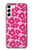 S4097 Pink Floral Seamless Pattern Design Hülle Schutzhülle Taschen für Samsung Galaxy S23 Plus