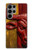 S4098 Span Bull Carved Artwork Hülle Schutzhülle Taschen für Samsung Galaxy S23 Ultra