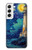 S4092 Moonlit Lighthouse Coastal Painting Hülle Schutzhülle Taschen für Samsung Galaxy S22