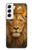 S4093 Royal Lion Portrait Artwork Hülle Schutzhülle Taschen für Samsung Galaxy S22