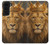 S4093 Royal Lion Portrait Artwork Hülle Schutzhülle Taschen für Samsung Galaxy S22