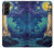 S4092 Moonlit Lighthouse Coastal Painting Hülle Schutzhülle Taschen für Samsung Galaxy S21 Plus 5G, Galaxy S21+ 5G