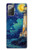 S4092 Moonlit Lighthouse Coastal Painting Hülle Schutzhülle Taschen für Samsung Galaxy Note 20