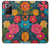 S4105 Vibrant Colorful Floral Pattern Hülle Schutzhülle Taschen für Samsung Galaxy Note 20 Ultra, Ultra 5G