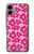 S4097 Pink Floral Seamless Pattern Design Hülle Schutzhülle Taschen für Samsung Galaxy A06