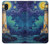 S4092 Moonlit Lighthouse Coastal Painting Hülle Schutzhülle Taschen für Samsung Galaxy A10e