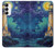 S4092 Moonlit Lighthouse Coastal Painting Hülle Schutzhülle Taschen für Samsung Galaxy A14 5G