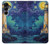 S4092 Moonlit Lighthouse Coastal Painting Hülle Schutzhülle Taschen für Samsung Galaxy A16 5G