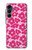 S4097 Pink Floral Seamless Pattern Design Hülle Schutzhülle Taschen für Samsung Galaxy A16 5G
