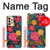 S4105 Vibrant Colorful Floral Pattern Hülle Schutzhülle Taschen für Samsung Galaxy A33 5G