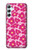 S4097 Pink Floral Seamless Pattern Design Hülle Schutzhülle Taschen für Samsung Galaxy A34 5G