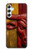 S4098 Span Bull Carved Artwork Hülle Schutzhülle Taschen für Samsung Galaxy A34 5G