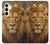 S4093 Royal Lion Portrait Artwork Hülle Schutzhülle Taschen für Samsung Galaxy A35 5G