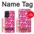 S4097 Pink Floral Seamless Pattern Design Hülle Schutzhülle Taschen für Samsung Galaxy A52s 5G