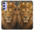 S4093 Royal Lion Portrait Artwork Hülle Schutzhülle Taschen für Samsung Galaxy A54 5G