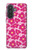 S4097 Pink Floral Seamless Pattern Design Hülle Schutzhülle Taschen für Samsung Galaxy A57