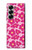 S4097 Pink Floral Seamless Pattern Design Hülle Schutzhülle Taschen für Samsung Galaxy Z Fold 7