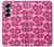 S4097 Pink Floral Seamless Pattern Design Hülle Schutzhülle Taschen für Samsung Galaxy Z Fold 6