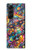 S4085 Cosmic Spaceship Psychedelic Art Hülle Schutzhülle Taschen für Samsung Galaxy Z Fold 5