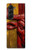 S4098 Span Bull Carved Artwork Hülle Schutzhülle Taschen für Samsung Galaxy Z Fold 5