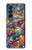 S4085 Cosmic Spaceship Psychedelic Art Hülle Schutzhülle Taschen für Samsung Galaxy Z Fold 4