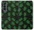S4087 Cute Green Ghost Cartoon Pattern Hülle Schutzhülle Taschen für Samsung Galaxy Z Fold 4