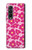 S4097 Pink Floral Seamless Pattern Design Hülle Schutzhülle Taschen für Samsung Galaxy Z Fold 3 5G