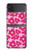 S4097 Pink Floral Seamless Pattern Design Hülle Schutzhülle Taschen für Samsung Galaxy Z Flip 4