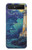 S4092 Moonlit Lighthouse Coastal Painting Hülle Schutzhülle Taschen für Samsung Galaxy Z Flip 5G