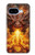S4090 Epic Fire Dragon Fantasy Illustration Hülle Schutzhülle Taschen für Google Pixel 9a