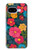 S4105 Vibrant Colorful Floral Pattern Hülle Schutzhülle Taschen für Google Pixel 9a
