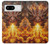 S4090 Epic Fire Dragon Fantasy Illustration Hülle Schutzhülle Taschen für Google Pixel 8