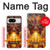 S4090 Epic Fire Dragon Fantasy Illustration Hülle Schutzhülle Taschen für Google Pixel 8
