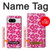 S4097 Pink Floral Seamless Pattern Design Hülle Schutzhülle Taschen für Google Pixel 8