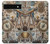 S4100 Vintage Scientific Discovery Collage Hülle Schutzhülle Taschen für Google Pixel 6a