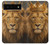 S4093 Royal Lion Portrait Artwork Hülle Schutzhülle Taschen für Google Pixel 6