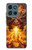 S4090 Epic Fire Dragon Fantasy Illustration Hülle Schutzhülle Taschen für Motorola Moto G (2026), G Play (2026)