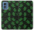 S4087 Cute Green Ghost Cartoon Pattern Hülle Schutzhülle Taschen für Motorola Moto G Play 4G (2024)