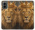 S4093 Royal Lion Portrait Artwork Hülle Schutzhülle Taschen für Motorola Moto G 5G (2024)